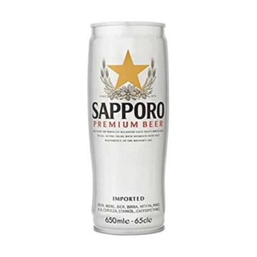 Sapporo Premium Beer 5.0% Can 650ml X 6